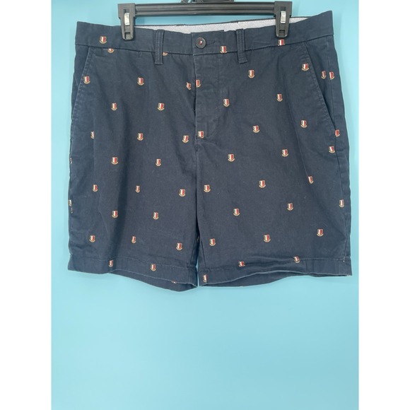 Tommy Hilfiger Other - Mens Shorts Tommy Hilfiger Size 34 Navy Blue Crest Five Pocket Inseam 5.5